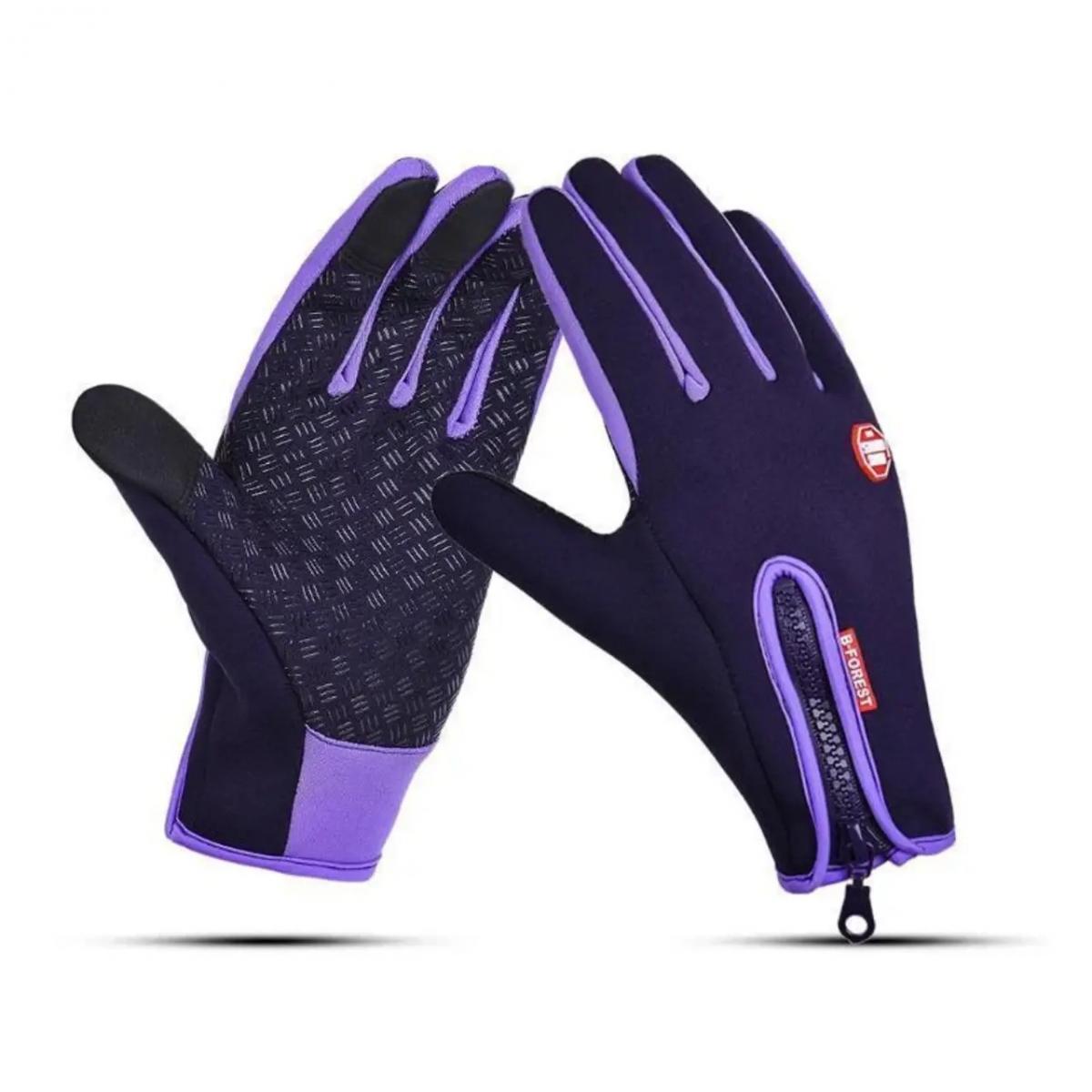 دستکش HKXY سه انگشتی ‏ ‏بنفش - Windstopper gloves HKXY